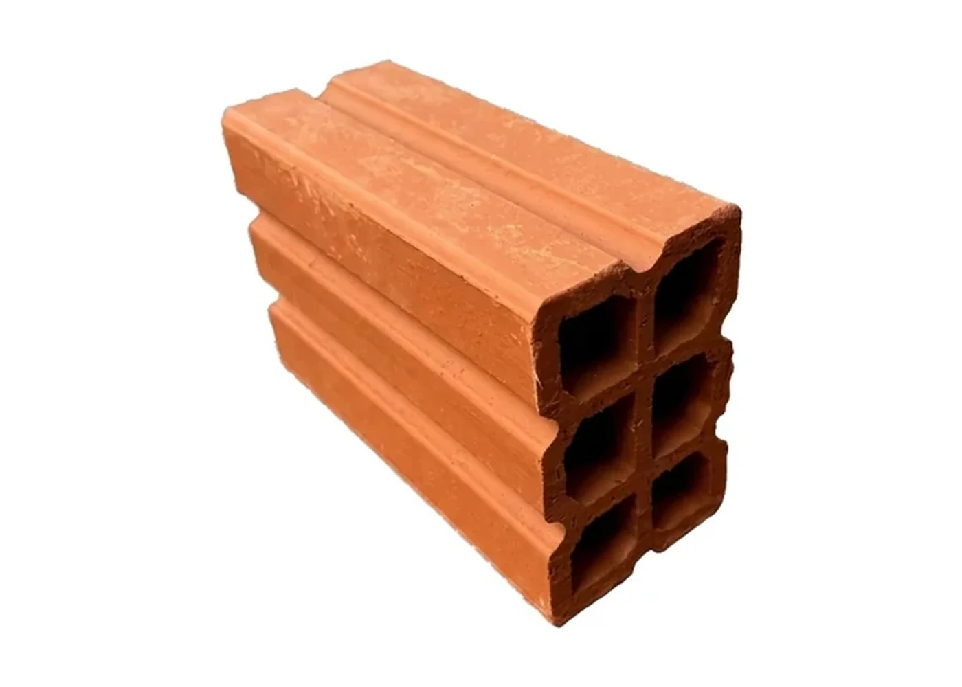 Ladrillo visto de 10x15x24 cm con celdas redondeadas