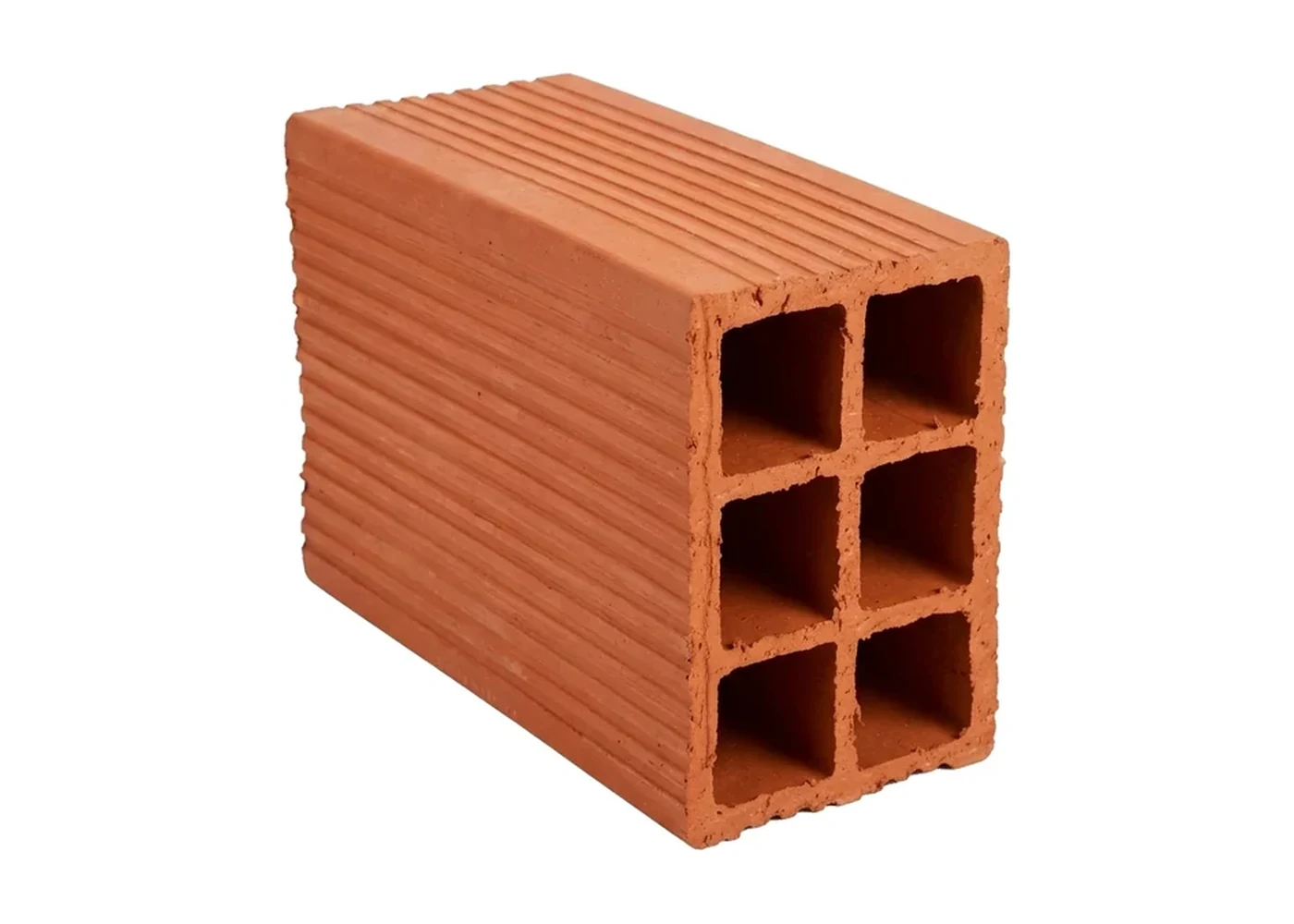 Ladrillo hueco liviano de 12x18x24 cm con seis celdas