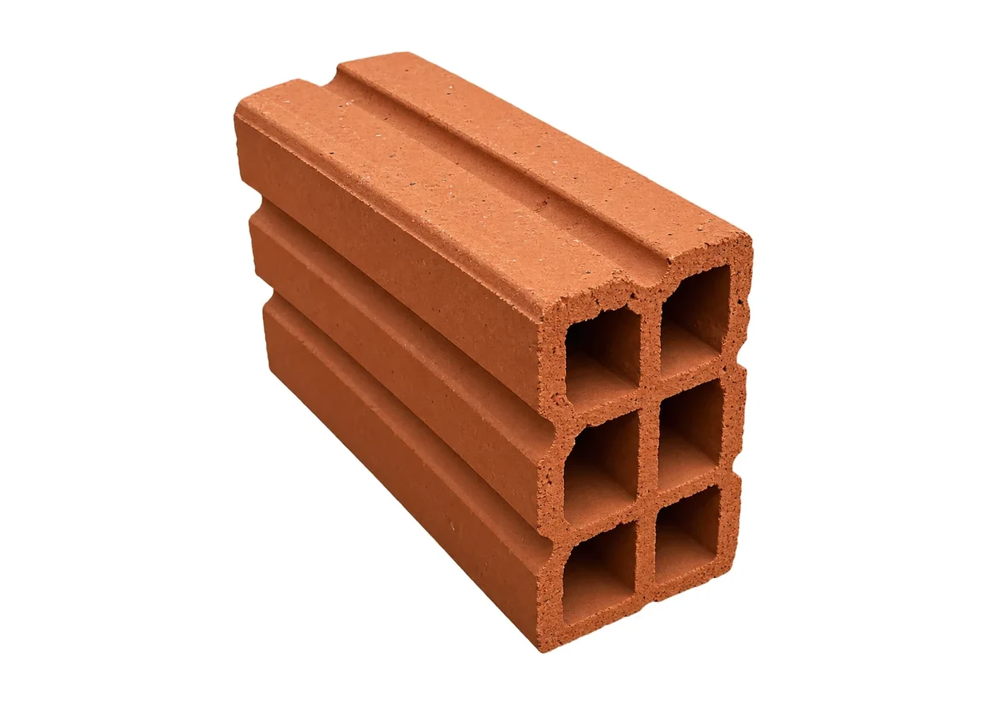 Ladrillo visto de 12x18x24 cm con celdas redondeadas